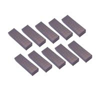 10 Piece Rectangle Cardboard Jewelry Box For Ring Necklace Bracelet Gift Boxes Storage Showcase Wedding Party Organizer for Birthday Jewellery(Black)