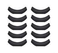 10-Piece Rubber Dumbbell Saddle Frame, Dumbbell Holder Stand for Home Gym and Gym, Various Screw Openings, Length 140-146 mm, Black (C)