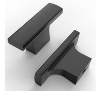 10 Piece Set Of Matt Black Kitchen Cabinet Knobs And Drawer Hardware Fittings Zinc Knobs Suitable For Dressing Table Drawers