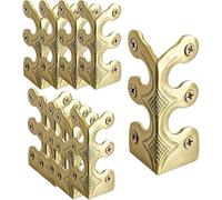 10-piece Set of Solid Brass Skirting Board Corner Protectors(Color 2)