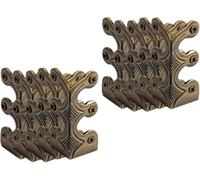 10-piece Set of Solid Brass Skirting Board Corner Protectors(Color 3)
