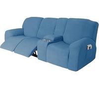 10-Piece Sofa Cover Set with Drink Holders & Zippered Lid for 3-Seater Recliner Machine Washable Durable Fabric Perfect for Home Decor and Protection