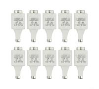 10 Piece Spiral Fuses DII E27 Base for gG Diazed Fuse Inserts Reliable Equipment Safety Rated at 500VAC (4A)