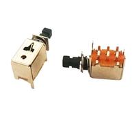 10-piece Spring Switch,25x8x10mm Switch,Latching Self-locking Plastic Push Button Switch 6Pin DIP