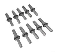 10-Piece Stone Splitter Set with 9/16 inch (16 mm) Steel Wedges for Rock, Granite & Concrete Splitting - Heavy-Duty Hand Tool for Masonry