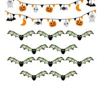 10 Piece Vintage Bat Wall Decoration Scary Stickers