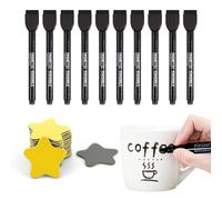 10-Piece Whiteboard Pen with Brush and 20-Piece Star Tiles, Magnetic Marker, Erasable Marker, Suitable for Home, School, Office.