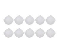 10-Piece Windshield Wiper Linkage Bushing Set for Car Exterior Trim - Plastic Replacement for Windscreen Wiper Mechanism, White