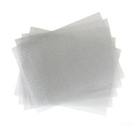 10-Piece Wire Repair Net for Plastic Crack and Hole Repair on Bumper, Body, Hood and Vents - 15x20cm Silver Gray Automotive Mesh Patch Set