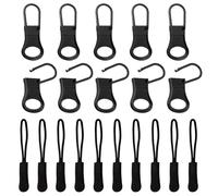 10-Piece Zip Head And 10-Piece Zip Lanyard, Zip Replacement Head, Zip Repair Accessories, Zip Zip, Clothes Zip Head.