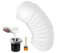 10 pieces 1 Gallon Paint Strainer + Brush,Paint & Liquid Filter Bag White Fine Mesh Bucket Strainer,For Hydroponic Vegetable Growing