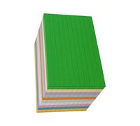10 Pieces 10 Coloured Lined Notepads Sticky Notes Set, Bright Colours, Tear Resistant Backing, Ideal for Whiteboards, Notebooks, Wall, Reusable Sticky Notes for Whiteboards