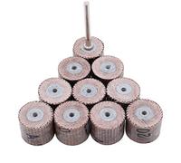 10 pieces 12 mm fan grinders sanding paper sanding paper lamella wheel lamella sander sanding heads for Dremel tool 120 # grit 3 mm shank