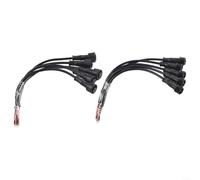 10 Pieces 2 Pin Waterproof Connector IP65 0 3mm Male Female Black Cable 22AWG for Wiring Needs