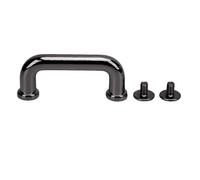 10 Pieces 25.5x10.5x5mm Bridge Connecting Fasteners With Screws Flat Cylindrical Arch Bridge Easy To Install Suitable For Belts Bags Wallets Sewing And DIY Crafts (Gunmetal Color)