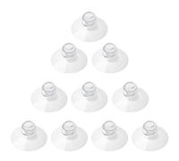 10 Pieces 30mm Small Suction Cups Clear Thick Without Hooks Professional Strength PVC Plastic Sucker Pads for Decoration Wall Home Bathroom Kitchen Car Radar Detector