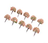 10 Pieces 4CM Model Trees for Train Railway and Architecture Wargame, for Diorama Scenery and Model Landscape Decoration