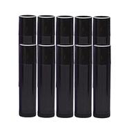 10 Pieces 5G Empty Lipstick Tubes - Refillable Balm Bottles Vials - Food Grade Plastic - Portable and - for Homemade Cosmetics - Mini Size for On-the-Go - - Black
