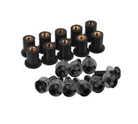 10 Pieces 5MM Motorcycle Windshield Bolt Windscreen Screw Kit For Y&amaha For YZFR1 1999 2000 2001 2002 2003(Black)
