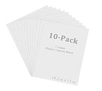 10 Pieces 7 Count Plastic Canvas Sheets 10.2 x 13 Inch Plastic Mesh Canvas Sheet, Plastic Grid Sheet for Garden, Eye Mesh for Embroidery, Knit Crochet Projects, DIY Handicraft and Make Dividers