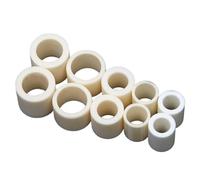 10 Pieces 95% Alumina Ceramic Tube 3.9×7.5×8Mm-6×8×10Mm, Single Bore Insulation for Electronics and Scientific Projects(3.9x7.5x8mm)