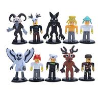 10 Pieces 99 Nights in the Forest Figures Toys Set Game Characters Doll Set Funny Monster Toy Model Ornaments Set Creative Gifts for Boys Girls Game Fans Collectors Home Desk Decor (Style A)