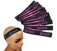 10 Pieces Adjustable Queen Elastic Bands, Wig Lace Melting Bands Melt Straps, Edge Wrap to Lay Edges Lace Front Wig Wrap Bands