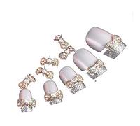 10 Pieces Alloy 3D Acrylic Bowknot Glitter Nail Art DIY Decoration Manicure Tool Ingenious Processing