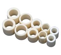 10 Pieces Alumina Single Hole Short Ceramic Tube - 1.7×4×4.2mm to 2.9×4.7×19mm Sizes - for Industrial DIY & Electrical Use(2.4x5x5mm)