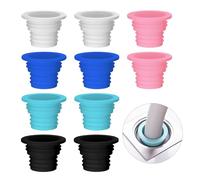 10 Pieces Anti-Odor Sealing Ring, Silicone Drain Plug, Drain Plug, Sewer Plug, Floor Drain Plug, Washing Machine Drain Plug, Suitable for Toilet, Bathroom and Kitchen