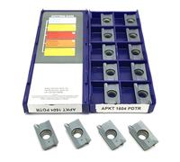 (10 Pieces) APKT1604 PDTR LT30 Carbide Insert Turning Tool CNC Milling Insert Metal Lathe Tools APKT 1604 Turning Insert Cutting Tool (Color : APMT1604 LT30, Size : 10PCS (1 Box))