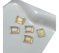 10 Pieces Art Rhinestones Rectangular Crystal Art Decorations For Acrylic Nails