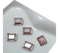 10 Pieces Art Rhinestones Rectangular Crystal Art Decorations For Acrylic Nails