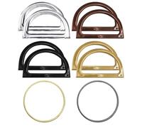 10 Pieces Bag Handles, D-Shaped Handles, Plastic Bag Handles, Semi-Circle Handles, Round Handles, Flat Handles, Bag Replacement Handles