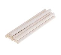 10 Pieces Balsa Wood Unfinished Wood Round Stick Dowel Rod DIY Craft 150mm Natural