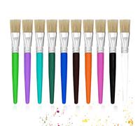 10 Pieces Basics Paint Brush Set for Artists, Adults and Children, Paint Brush, Brush Pen, Paint Brushes, Wooden Painting Brushes Acrylic Brushes