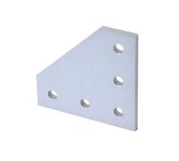 10 pieces/batch 3D printer aluminum L-shaped 5-hole 60x60x4mm connecting plate