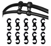 10 Pieces Bicycle Brake Cable Clips, Rotatable S-Style Buckle Hose Guide, Bike Brake Derailleur Shift Cable Organizer, Universal S-Clips for 4-5mm Housing - Colorful Çable Management Clamps