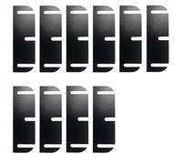 10 Pieces Black Door Hinge Shims, 88.9mm × 28.7mm, Shims, Wooden Shims for PVC Door Hinges, Door Shims for Adjusting and Leveling(Can Be Multiple Adjustments to The Desired Size)