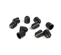 10 Pieces Black Plastic Tyre Valve Caps for Schrader Valve, Universal Size Tyre Stem Dust Caps, Wheel Caps For Bicycles, Motorbikes, Cars, SUVs and Trucks