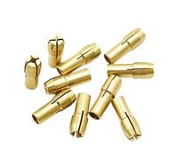 10 Pieces Brass Collet Mini Drill Chucks Including 0.5/0.8/1.0/1.6/1.8/2.0/2.2/2.4/3.0/3.2mm