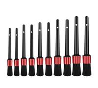 10 Pieces Car Detail Brush Set, Car Cleaning Brush Automotive Detail Cleaning Brushes Fiber Auto Car Detailing Brush for Cleaning Wheels Engine Air Vent (5 Sizes)