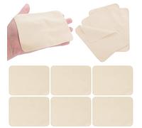 10 Pieces Chamois Pottery Tools Pre-Cut Cloth Clay Ceramic Pottery Tools Trimming Mud Tool Kit Craft Supplies Soft Chamois for Pot Rim Smoothing (10 x 14cm)