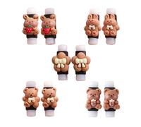 10 Pieces Charging Cord Protector 5 Styles Phone Data Lines Protect Accessory Bear and Flower Patterns Cute Cable Protector for Phone Charger Suit for All Cellphone Data Lines