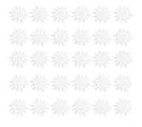 10 Pieces Christmas Snowflake Ornaments with Swirl Metal Hooks and Pendant Drops for Winter Holiday Tree, Home, Office, and Classroom Decoration (Snowflake)