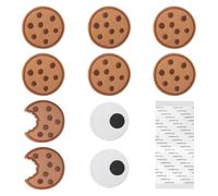 10 Pieces Cookie Patches Cookie Monster Cookie Patches to sew on Carnival Patches Iron-on Patches Applique for Clothing Embroidered Label Iron-on Embroidered Badge