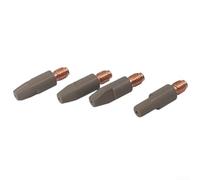10 Pieces Copper Coated Welding Contact Tips 24KD MIG Torch Gas Nozzle Tip 0.8/0.9/1.0mm Designed to Improve Welding Efficiency (0.8mm)