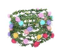 10 Pièces Couronne D'hawaï Hawaii Couronne Pendentif Coiffe De Couronne Colliers Hawaïens Bandeau Fleur Rose Couronne De Coiffure Couronne De Guirlande Couronne Hawaïenne