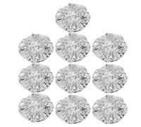 10 Pieces Deep Conditioning Caps, Aluminum Foil Reusable Hair Processing Caps, Tin Foil Hat & Deep Conditioning Heat Cap, for Hair, Foil Cap, Home Salon Use, Deep Conditioner