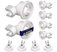 10 Pieces Dishwasher Wheels Ø 23,20 mm for Basket with the Original Code 424717 00424717 481252878025 C00481565 for Bosch for Siemens for AEG for Bauknecht for Whirlpool - Warranty 10 Years - MONTERAL
